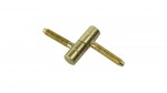 E001191603  O16 hinge, polished brass
