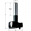 CMT 392.150.11 Boring bit with paralel shank HW Z2+2 S=8X30 D=15X60 RH